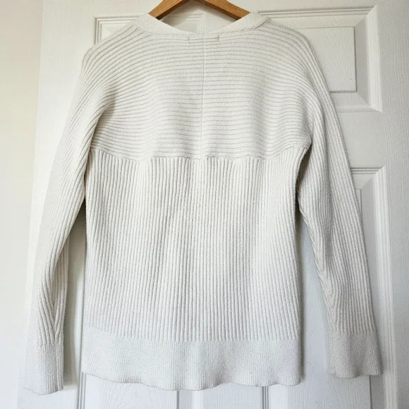 Mango Basics Rib Knit V Neck Sweater - Picture 2 of 4